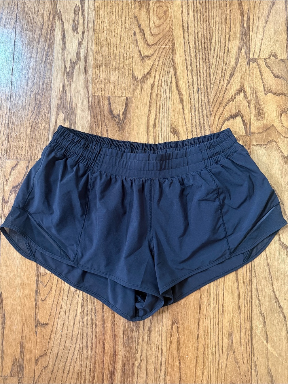 lululemon athletica Black Running Shorts with Elastic Waist